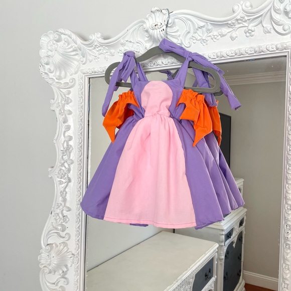 New York Couture One of a Kind Kids Girls FIGMENT Inspired Wings Dress - Picture 5 of 8